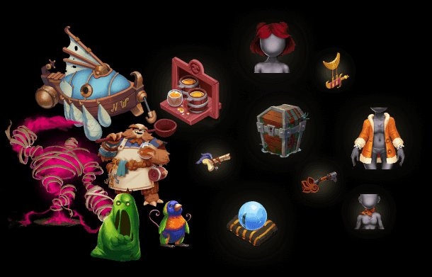 Shrine event creatures, items, and exclusive rewards from past events