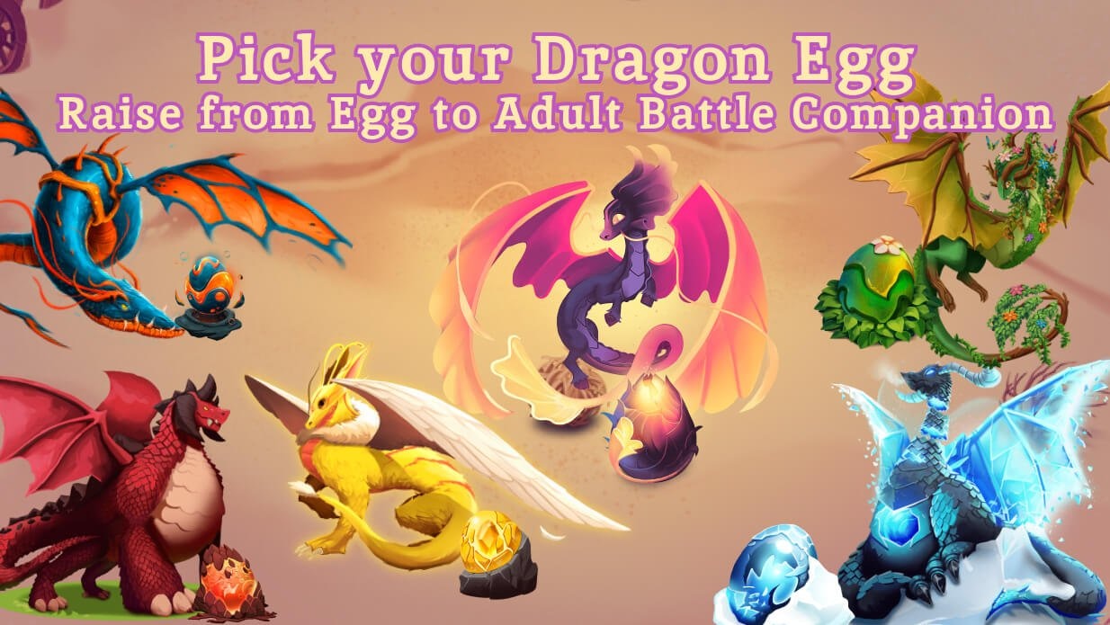 Pick your Dragon Egg: all six dragon breeds shown with their eggs and adult forms