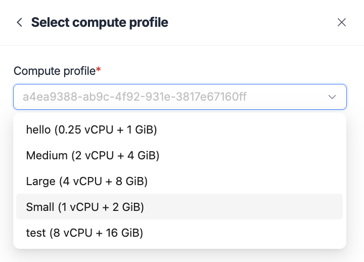 Compute Profile Configuration