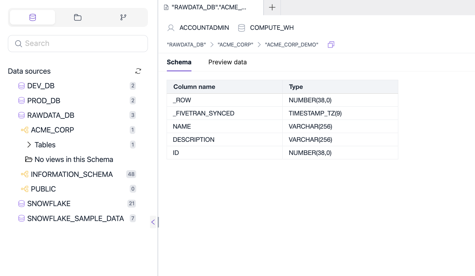 Dataset Browser Interface