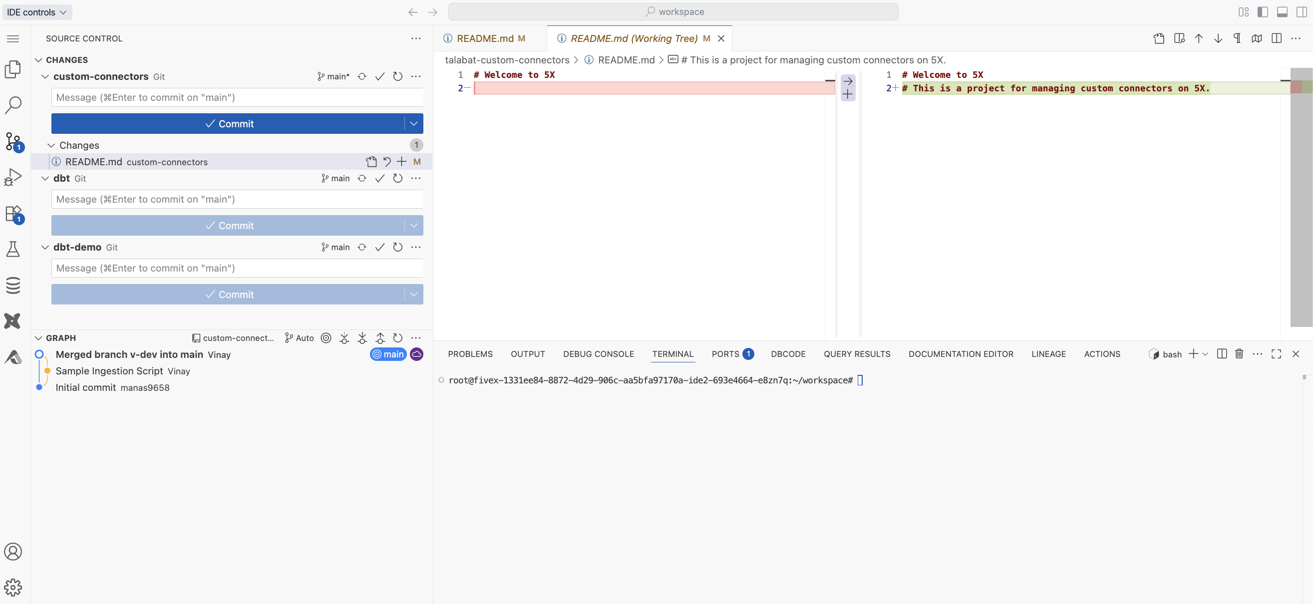 IDE Source Control Interface