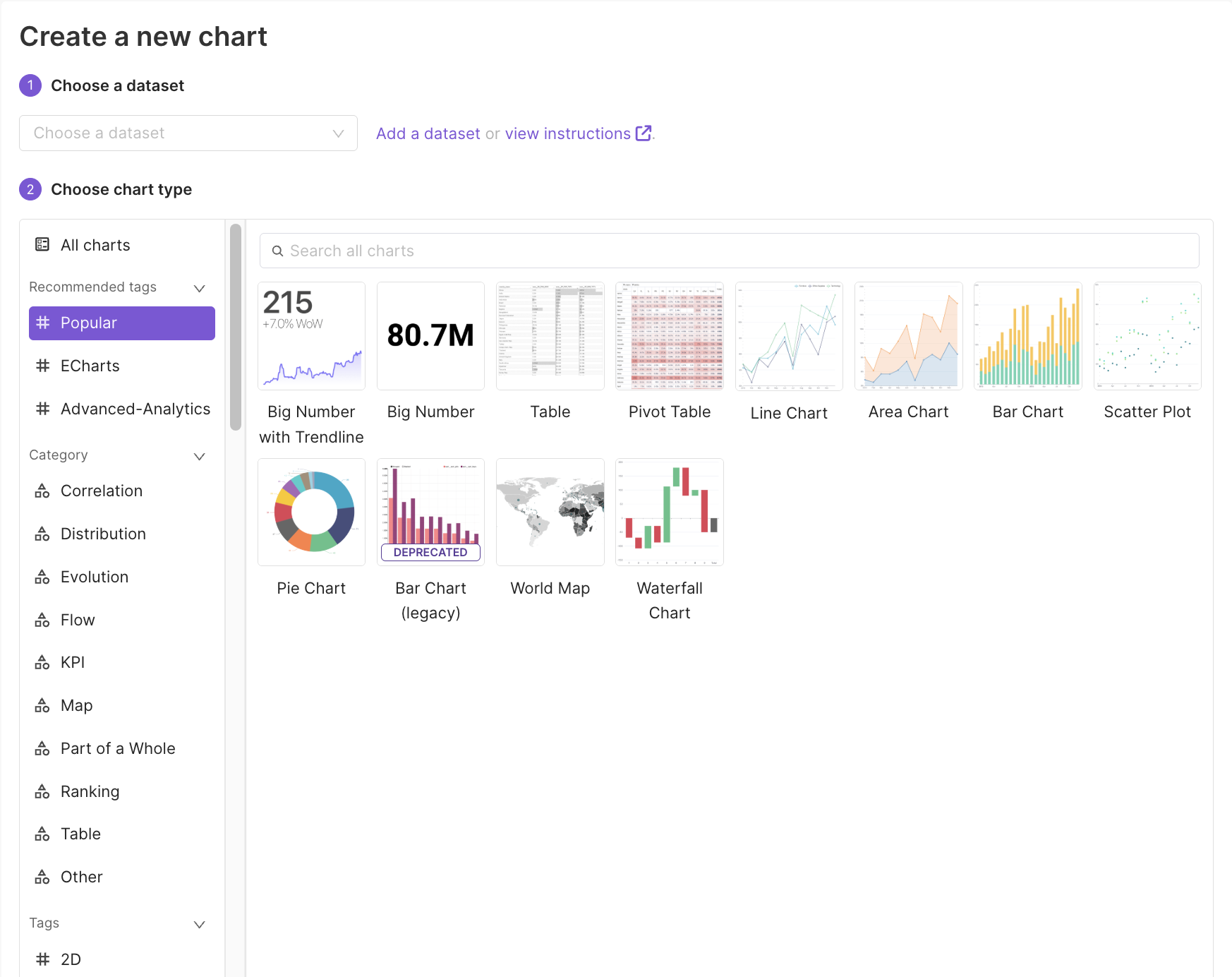 5X Business Intelligence Chart Builder Interface