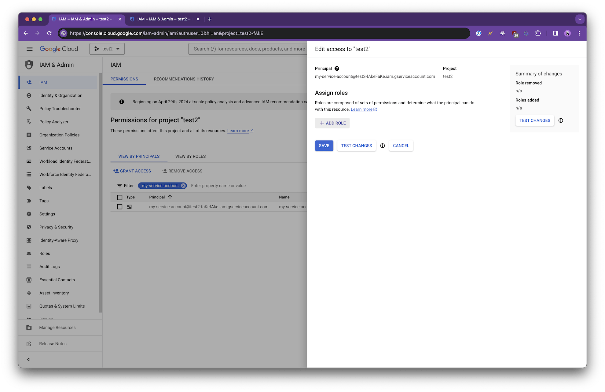 Adding Firebase Messaging API Admin role