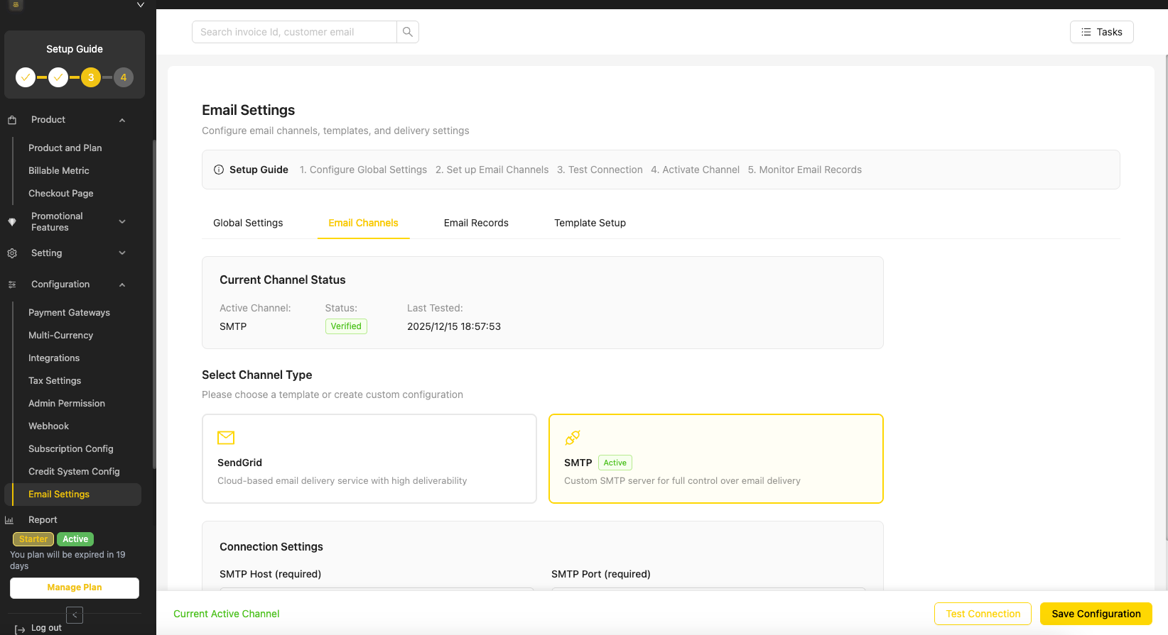 Configure Email Channels