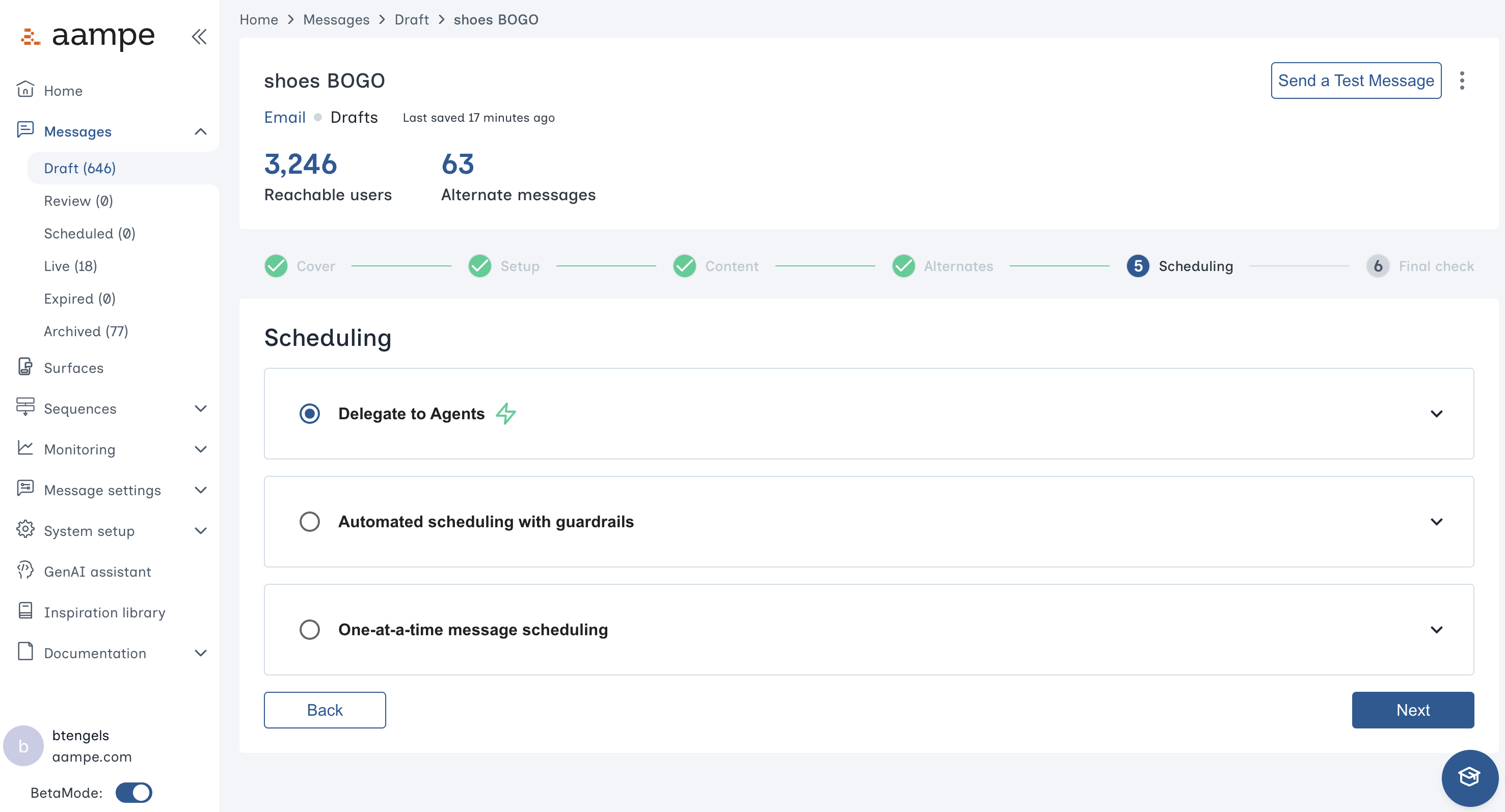 Email Scheduling Pn