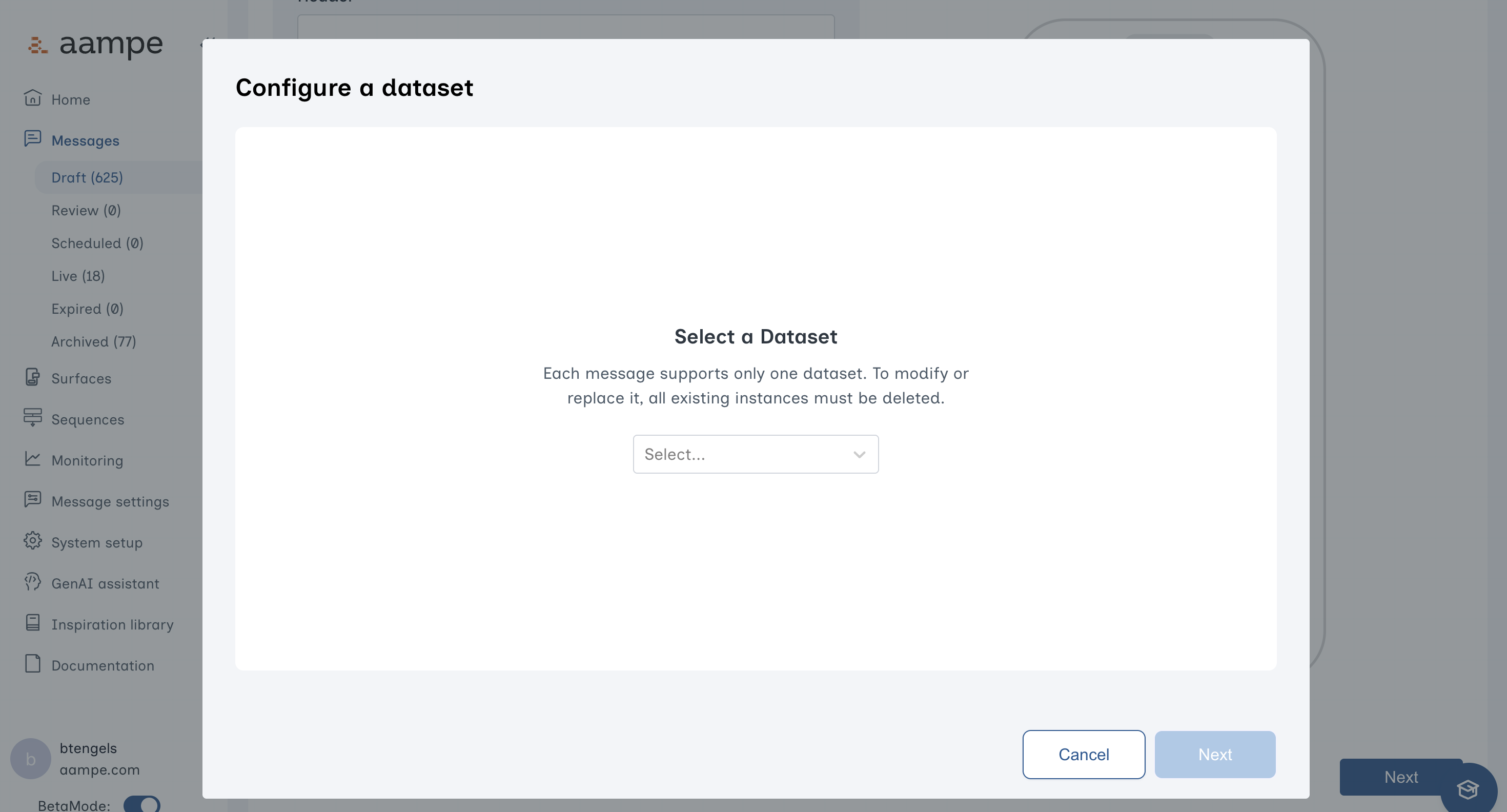 Select Dataset Pn