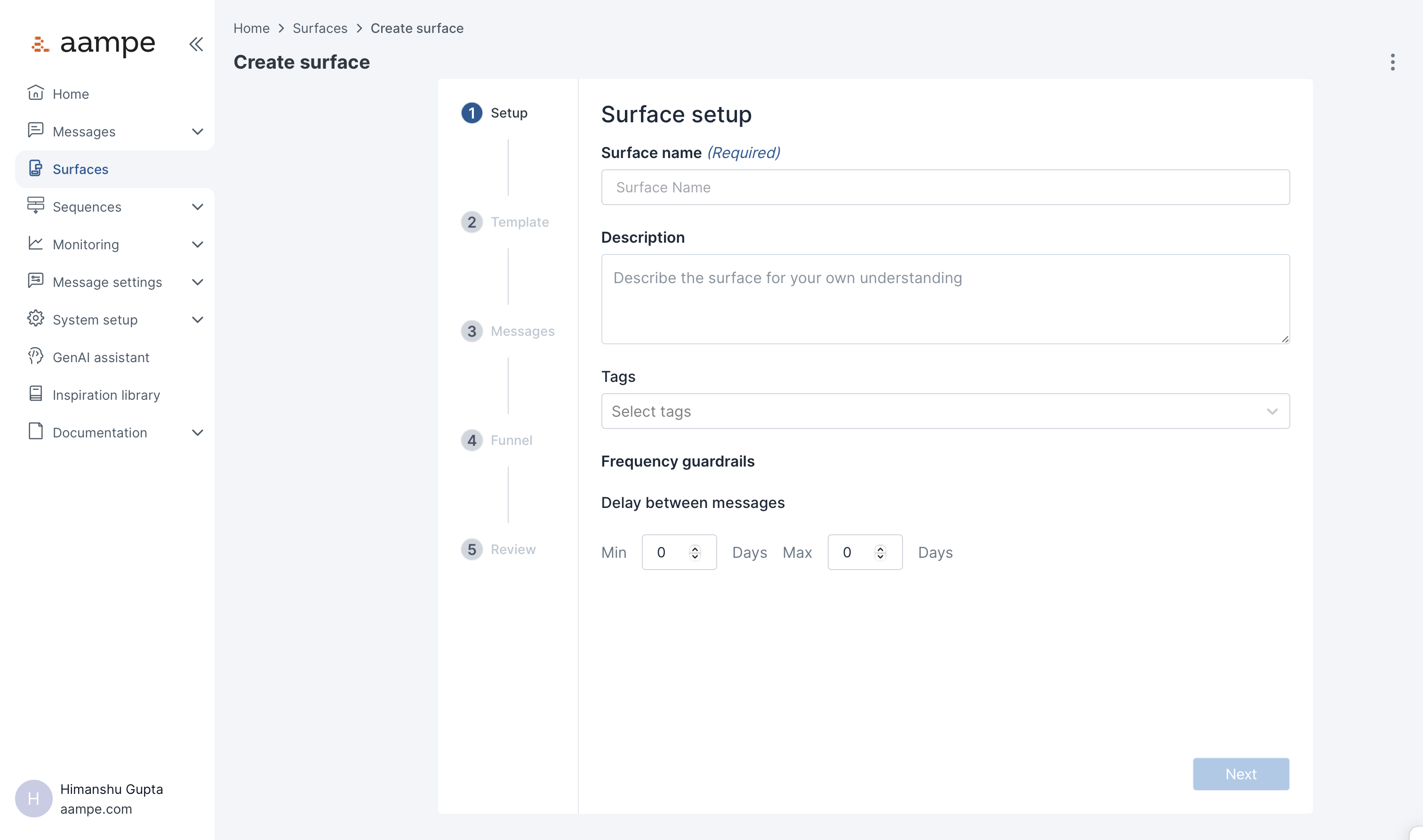 Surface Setup Pn