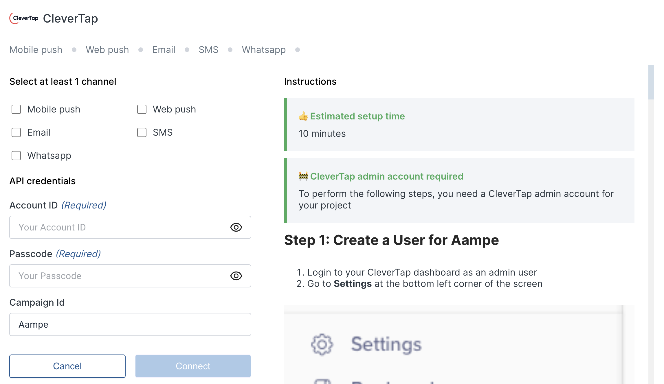 Aampe Clevertap Page Pn