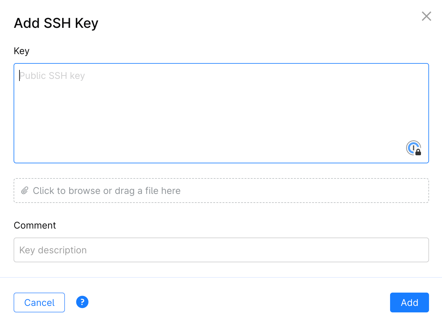 JetBrains Space Git Keys settings
