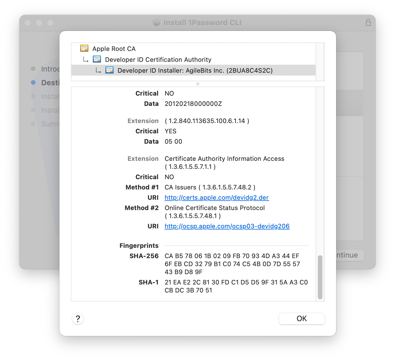 Verify the authenticity of 1Password CLI - 1Password Developer