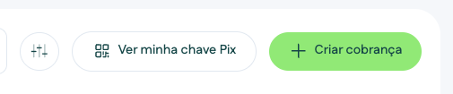 Botão Ver minha chave Pix em Cobranças