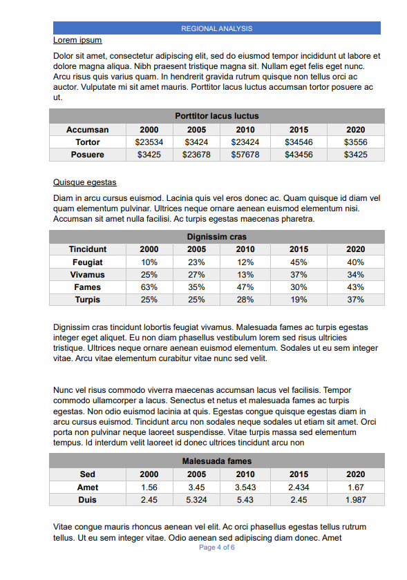 Documento misto di esempio