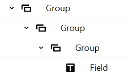 Nested group structure