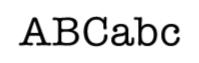 Typewriter Font