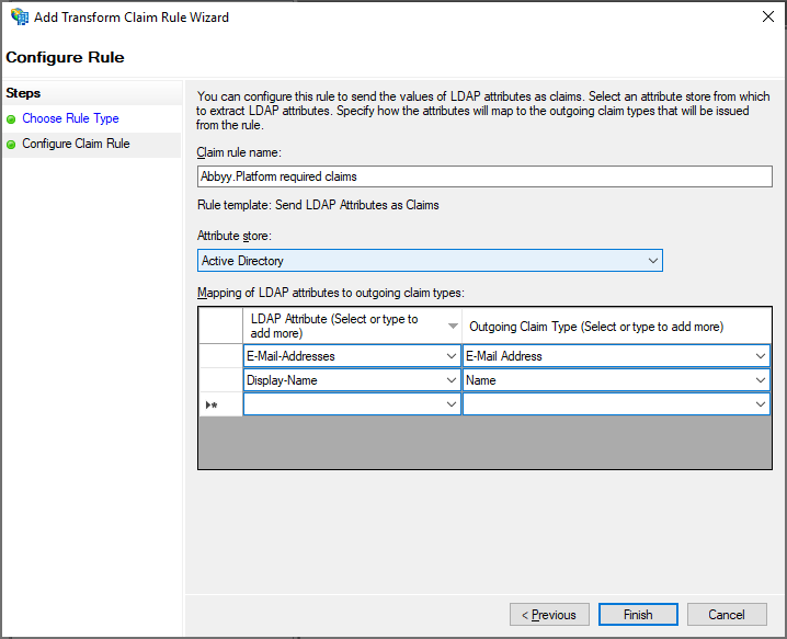 Active Directory Attribute Store