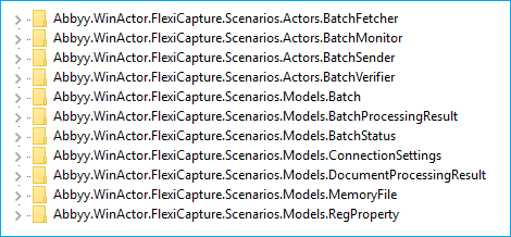 Screenshot of the Windows registry editor showing the connector keys added under HKEY_LOCAL_MACHINE\SOFTWARE\Classes after successful registration.