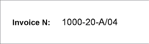 Screenshot of invoice page 2 with the Invoice number field printed at good quality