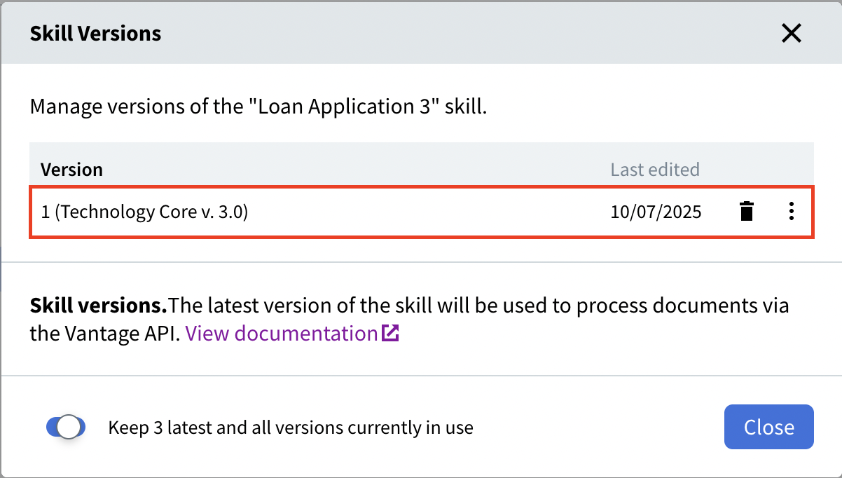 Aggiornamento del Technology Core