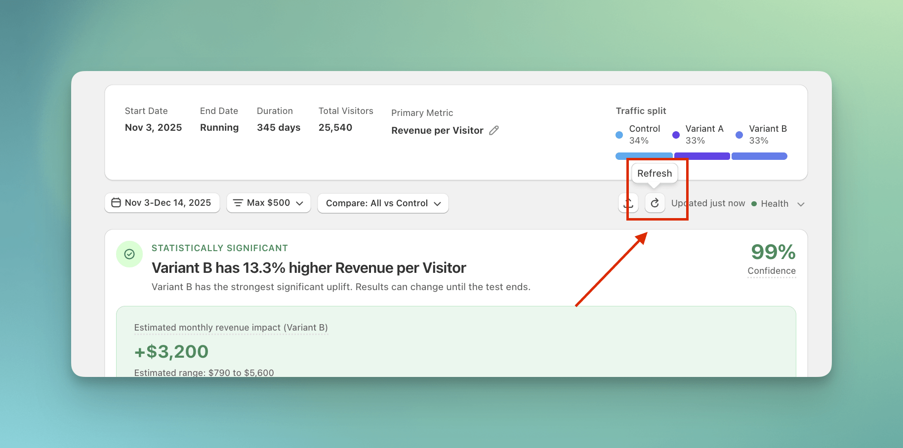 Refresh Tooltip