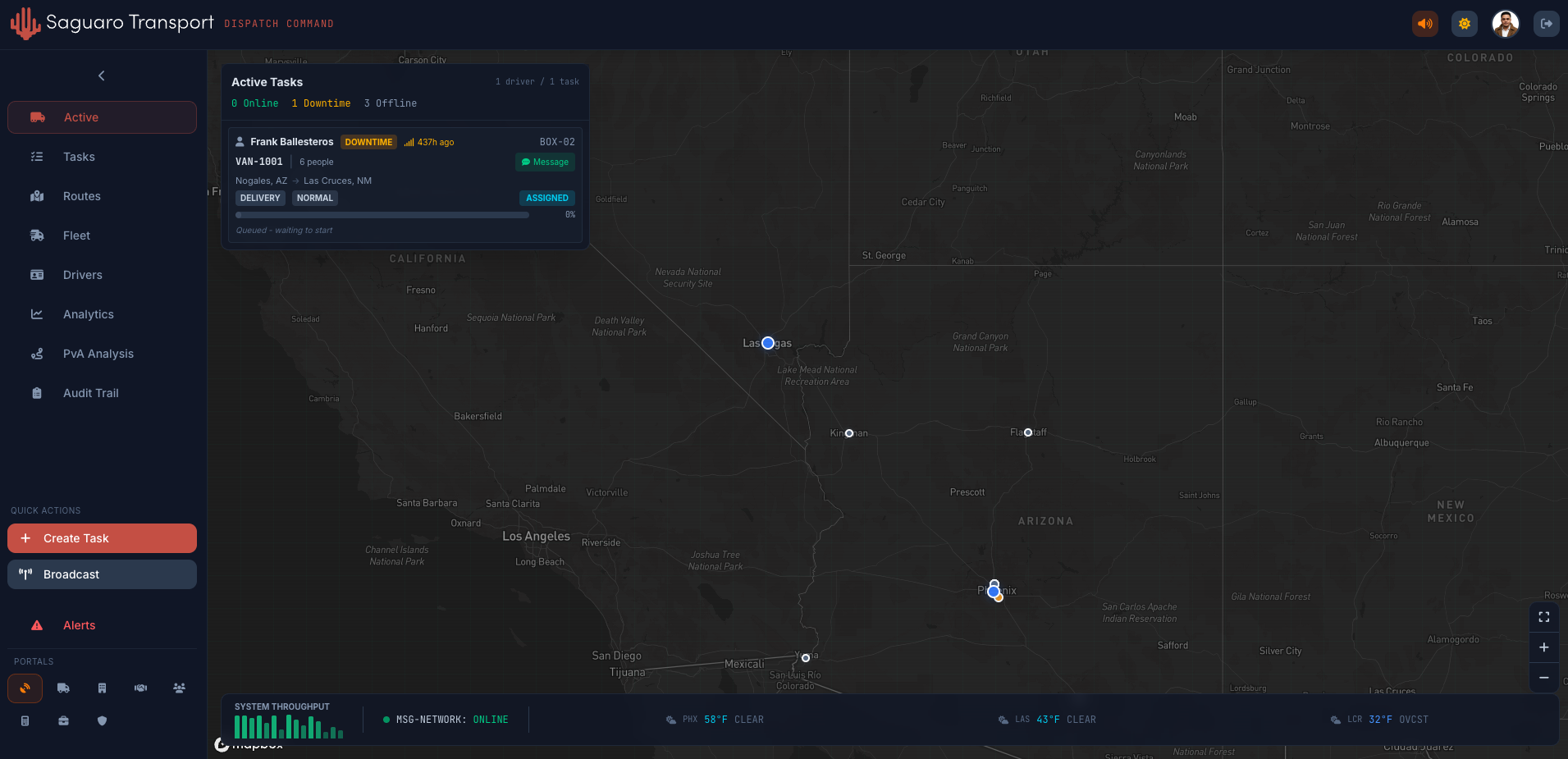 Command Center Dashboard