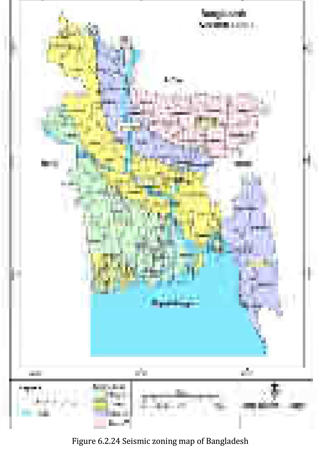 Seismic zoning map of Bangladesh