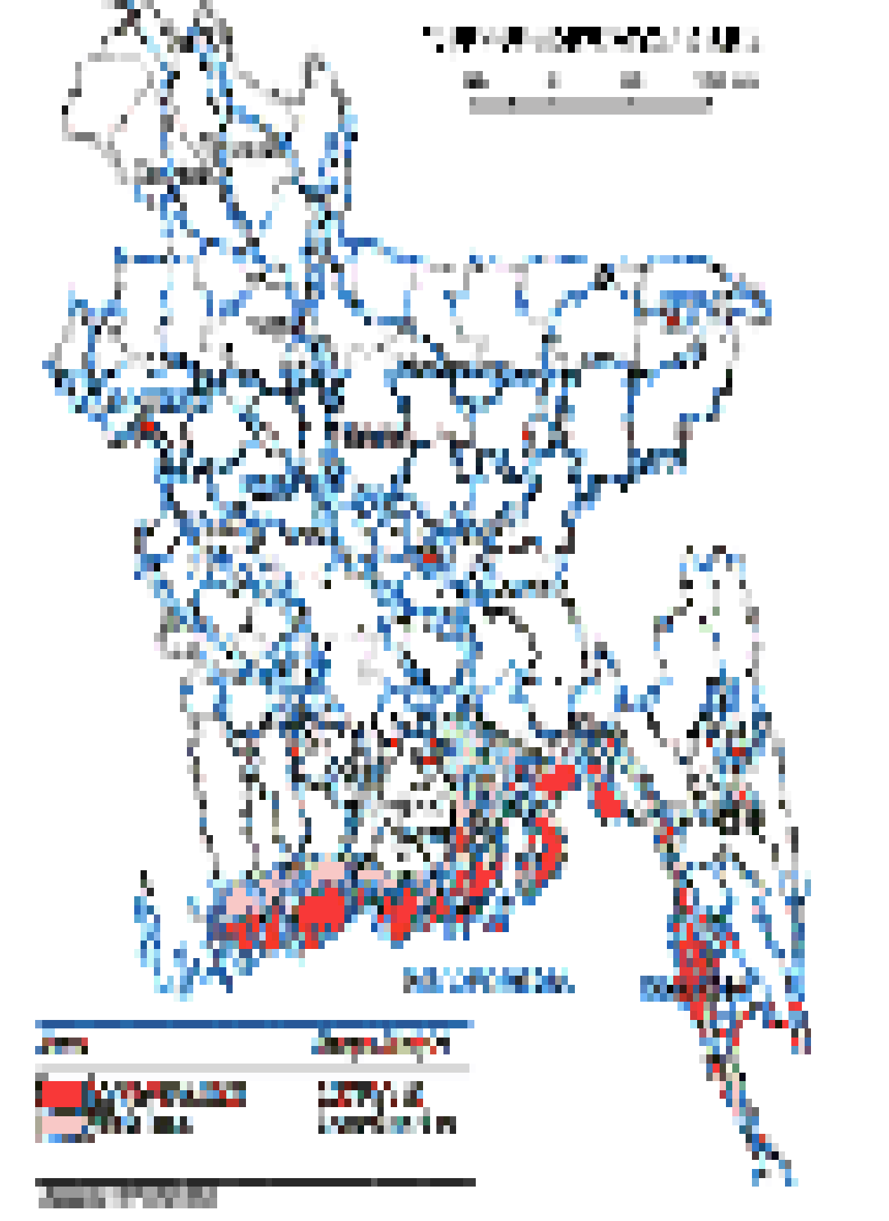Coastal risk areas (RA) and high risk areas (HRA) of Bangladesh