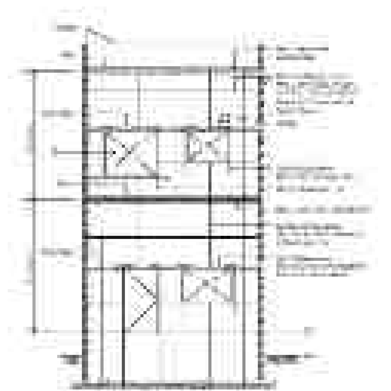 Minimum reinforcement in walls and around openings in Seismic Zones 2, 3 and 4 showing lintel band, floor band, and jamb bars