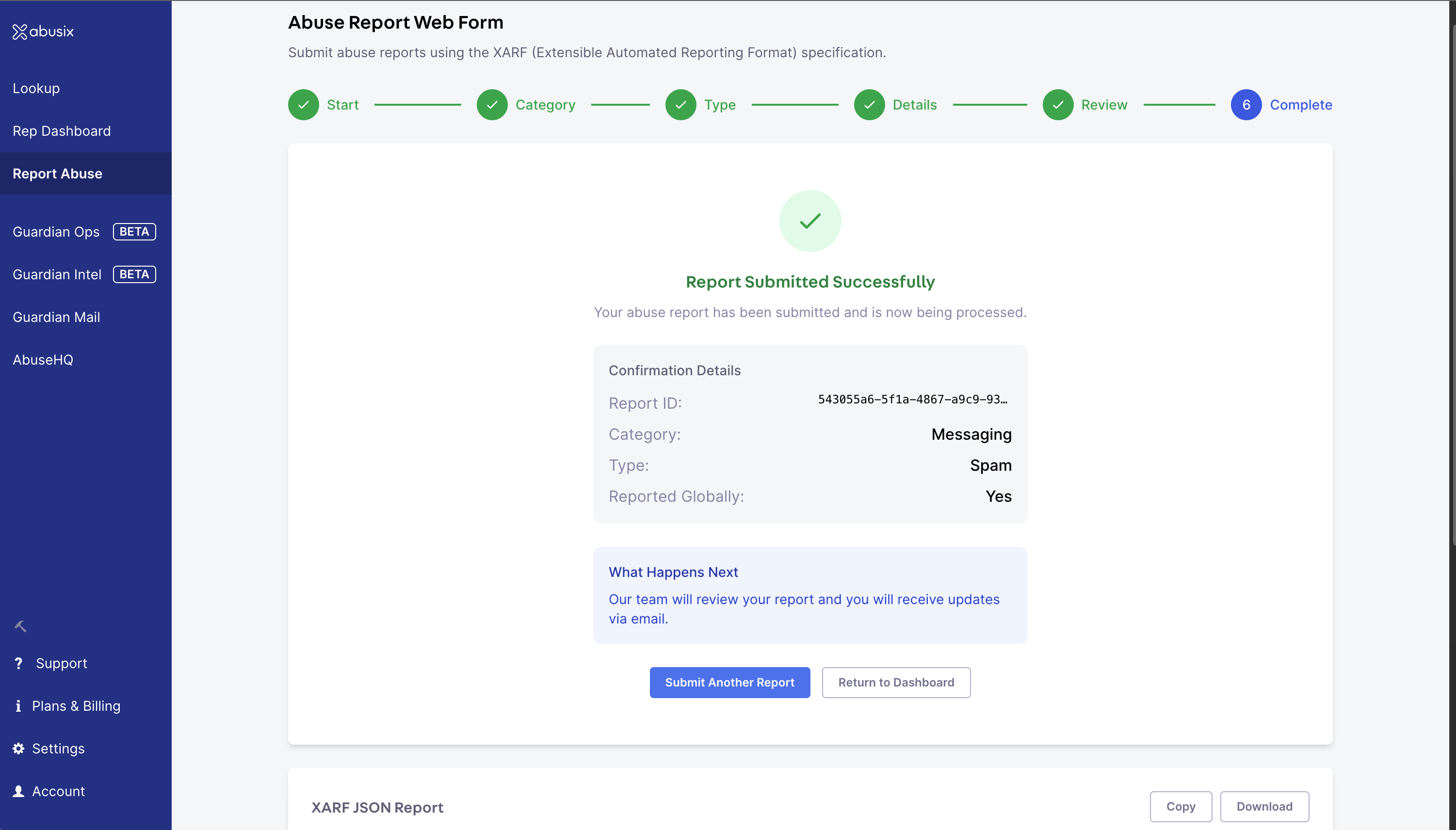 Wizard Step 6: Entering Details