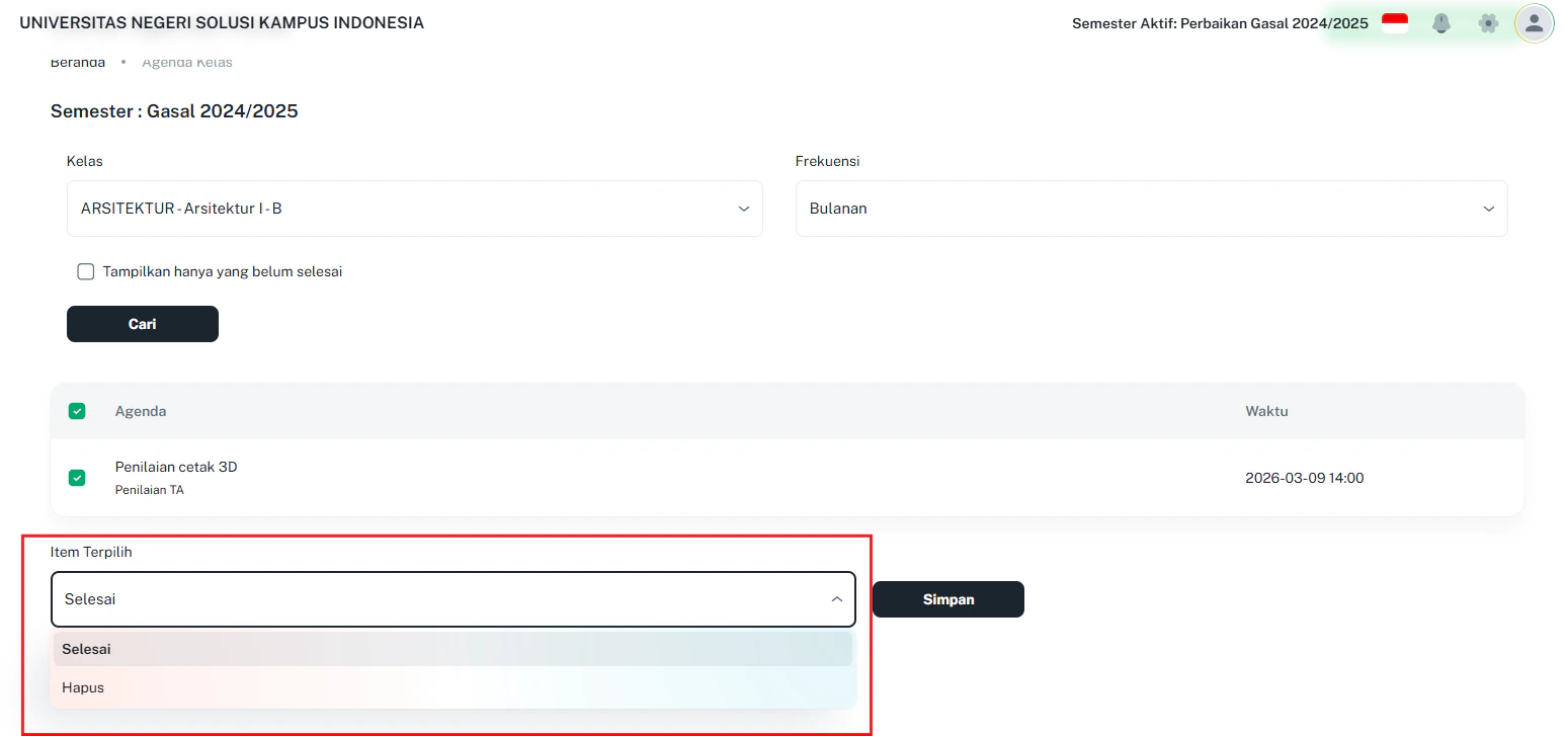 Agendakelas D Ubahstatus