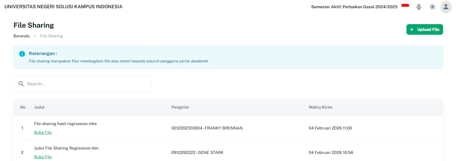 File Sharing D Daftar
