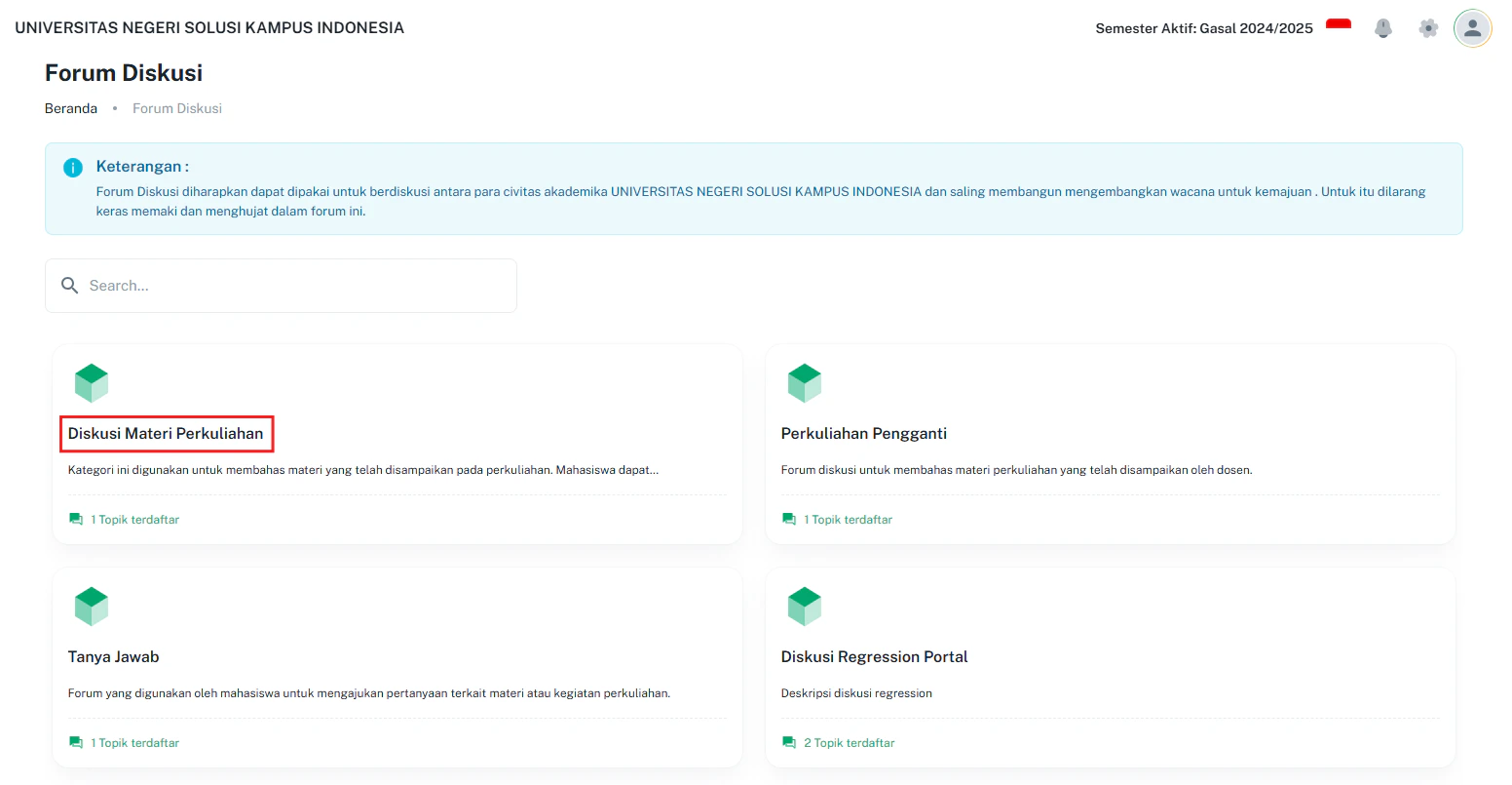 Forum Diskusi D Pilih Kategori Diskusi