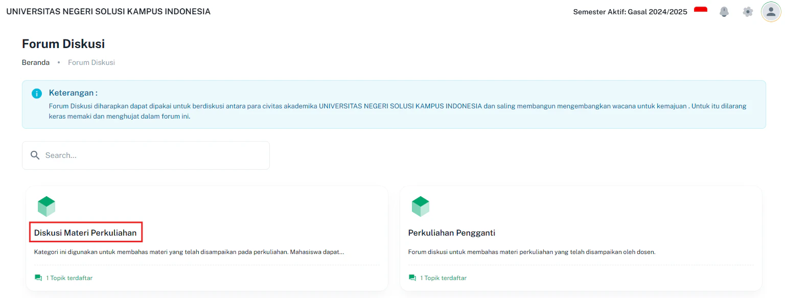 Forum Diskusi D Forum Diskusi