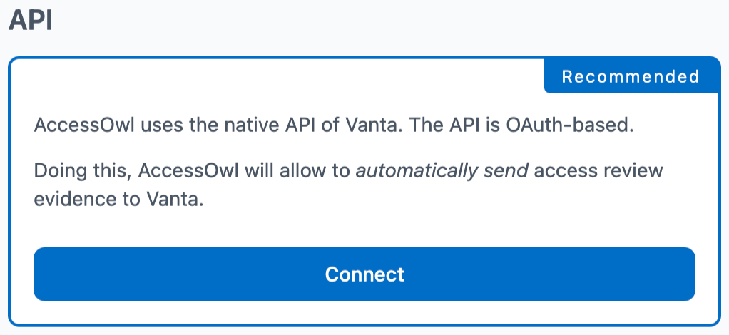 Select API integration