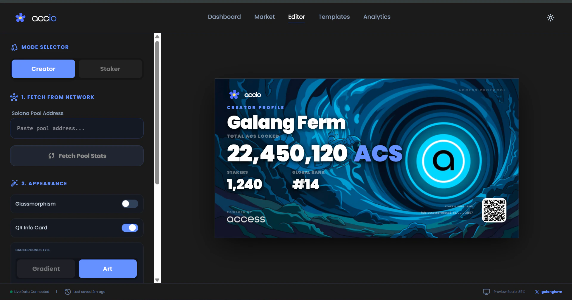 Accio Homepage UI Screenshot