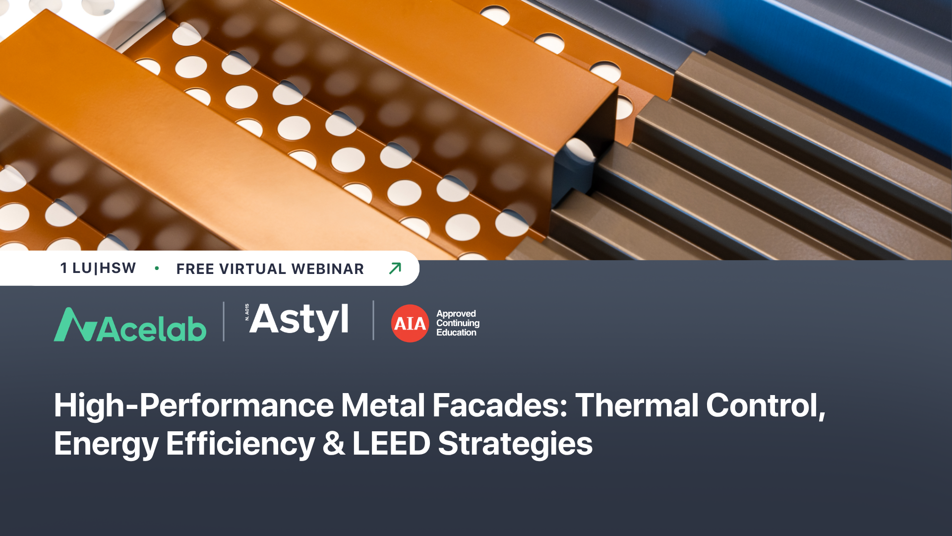 High-Performance Metal Facades webinar cover