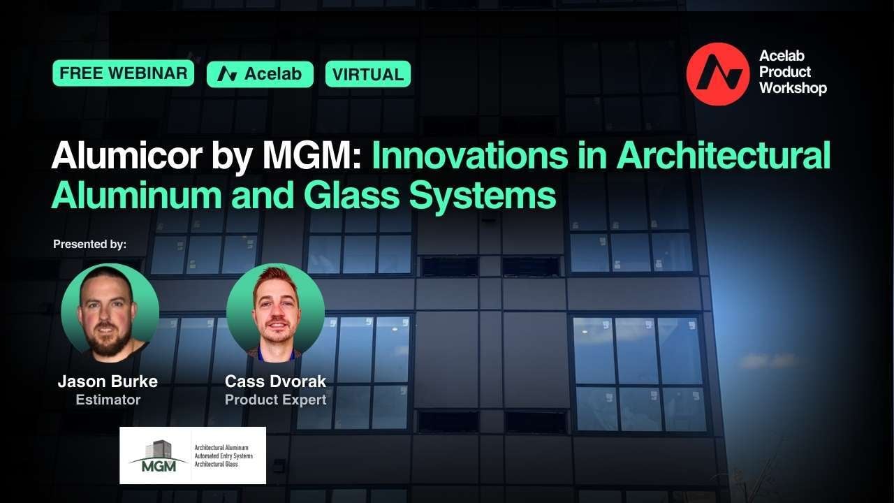 Alumicor by MGM: Innovations in Architectural Aluminum and Glass Systems webinar cover