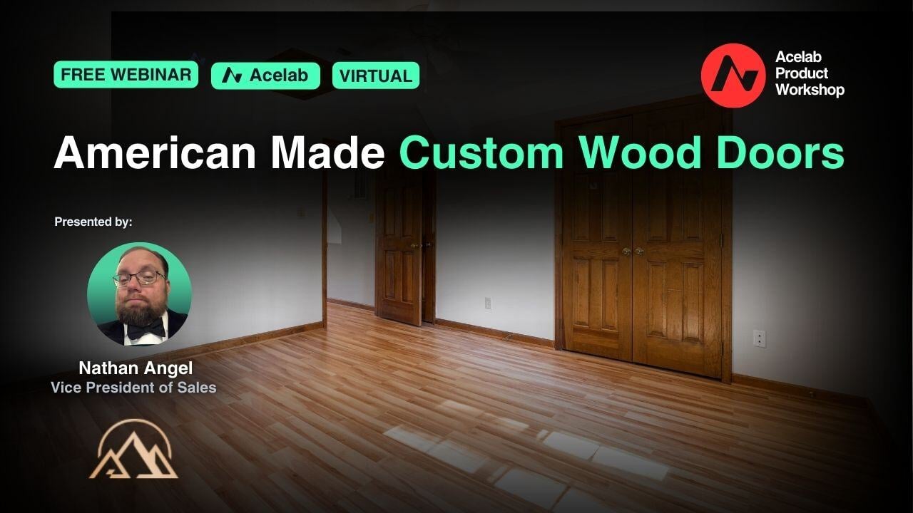 American Made Custom Wood Doors webinar cover