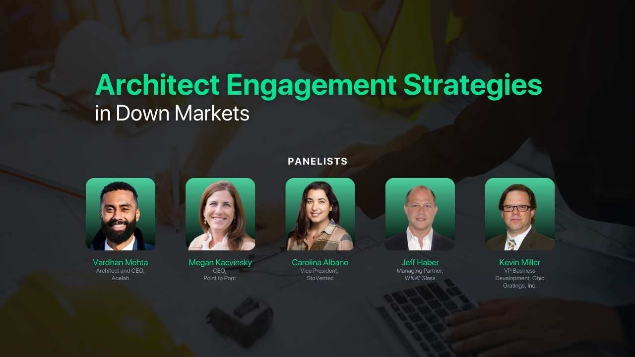 Architect Engagement Strategies in Down Markets webinar cover