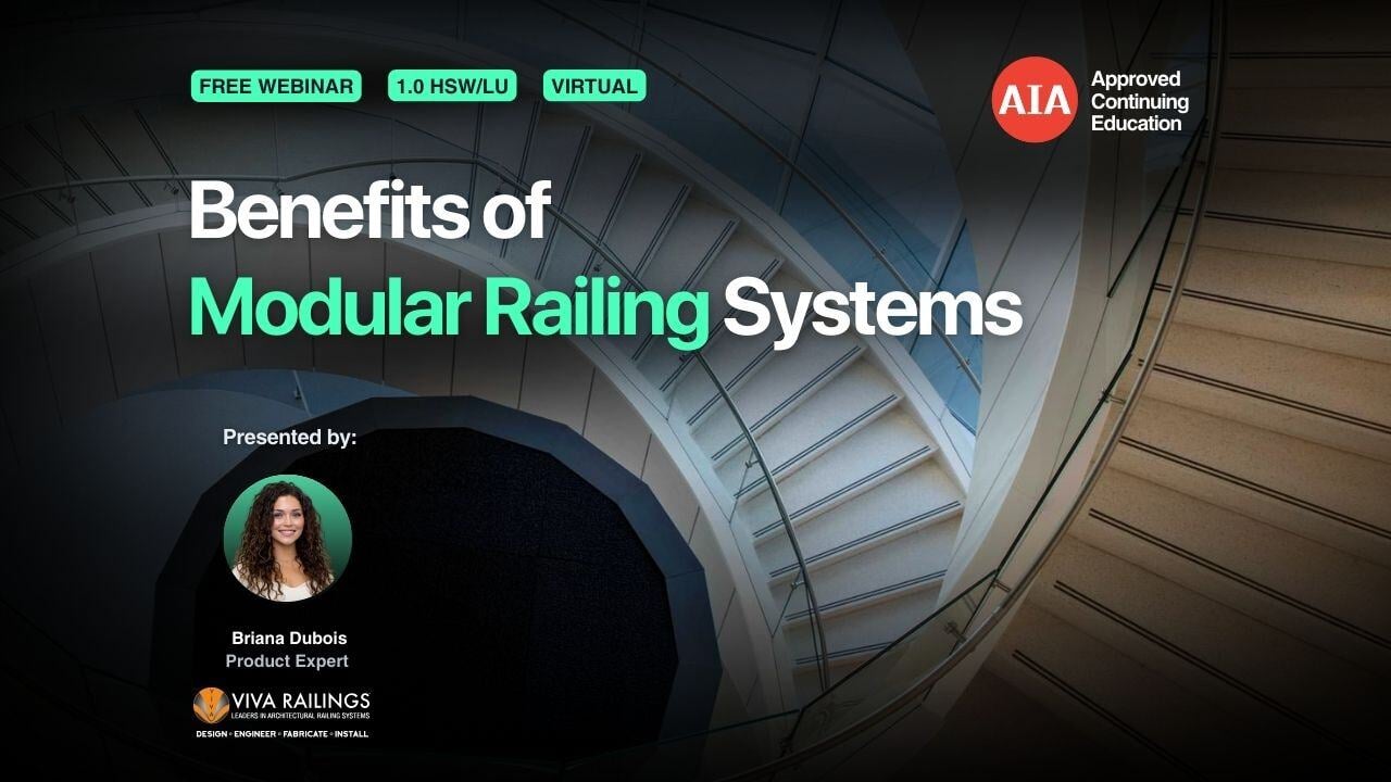 Benefits of Modular Handrail Systems webinar cover