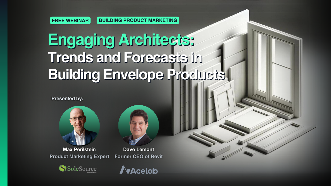 Engaging Architects: Trends and Forecasts in Building Envelope Products webinar cover