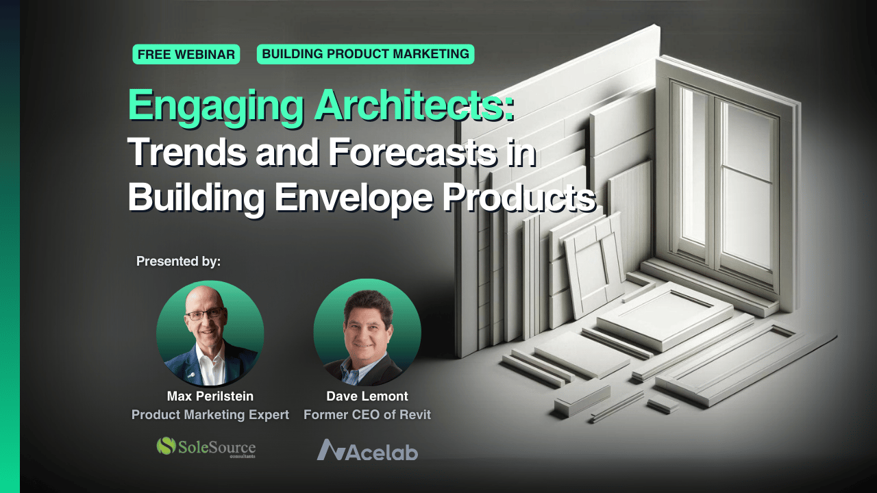 Engaging Architects: Trends and Forecasts in Building Envelope Products webinar cover