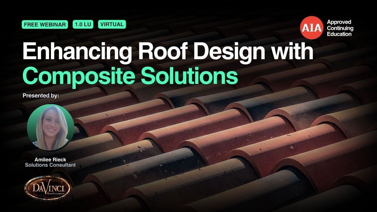 Enhancing Roof Design with Composite Solutions webinar cover