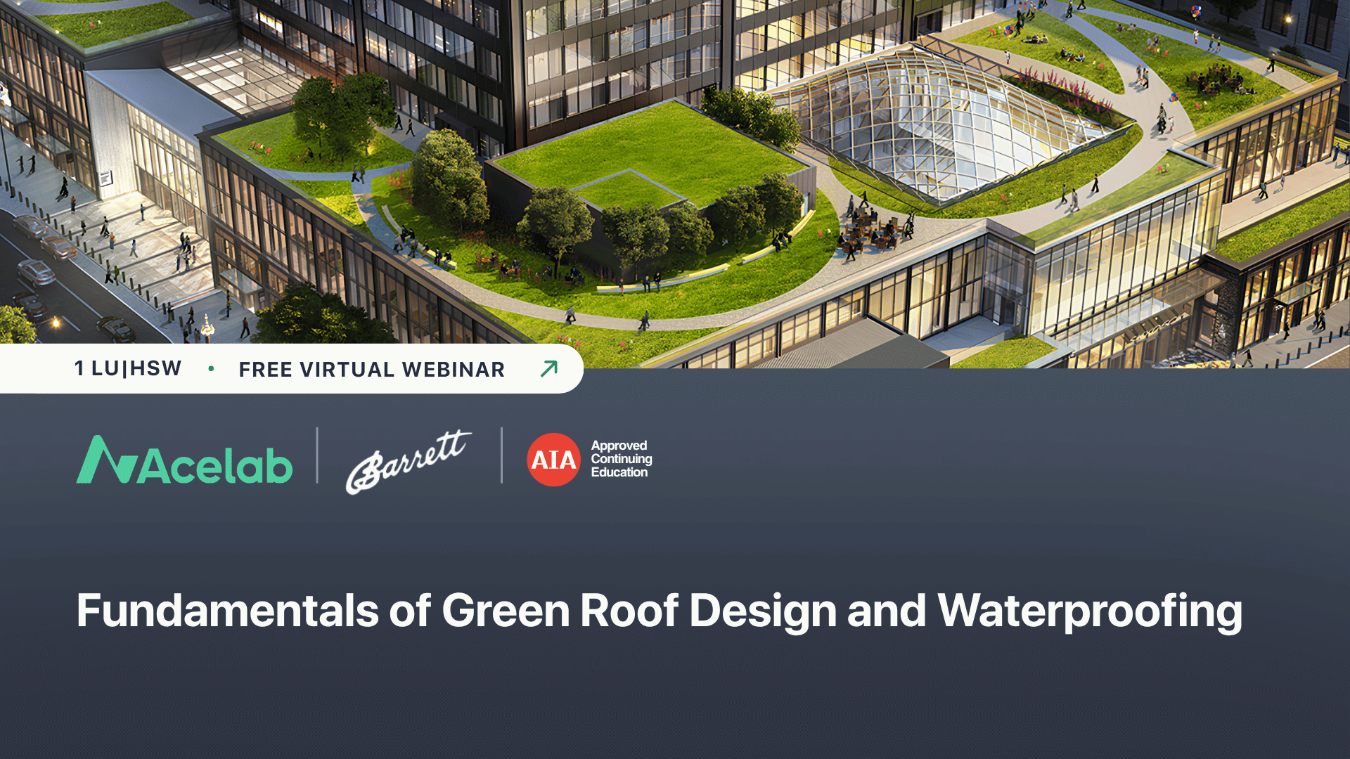 Fundamentals of Green Roof Design and Waterproofing webinar cover