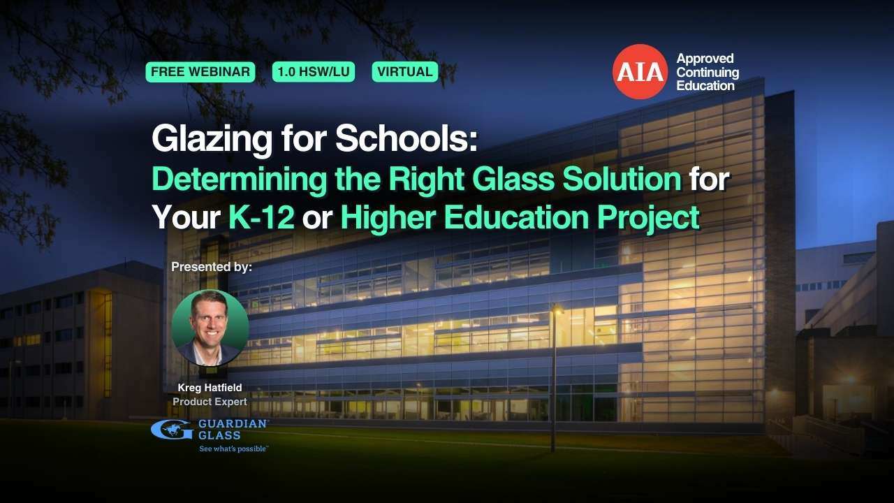 Glazing For Schools webinar cover