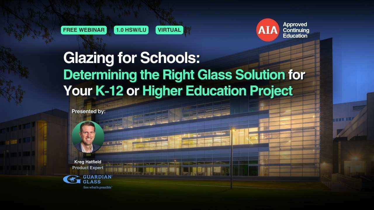 Glazing For Schools webinar cover