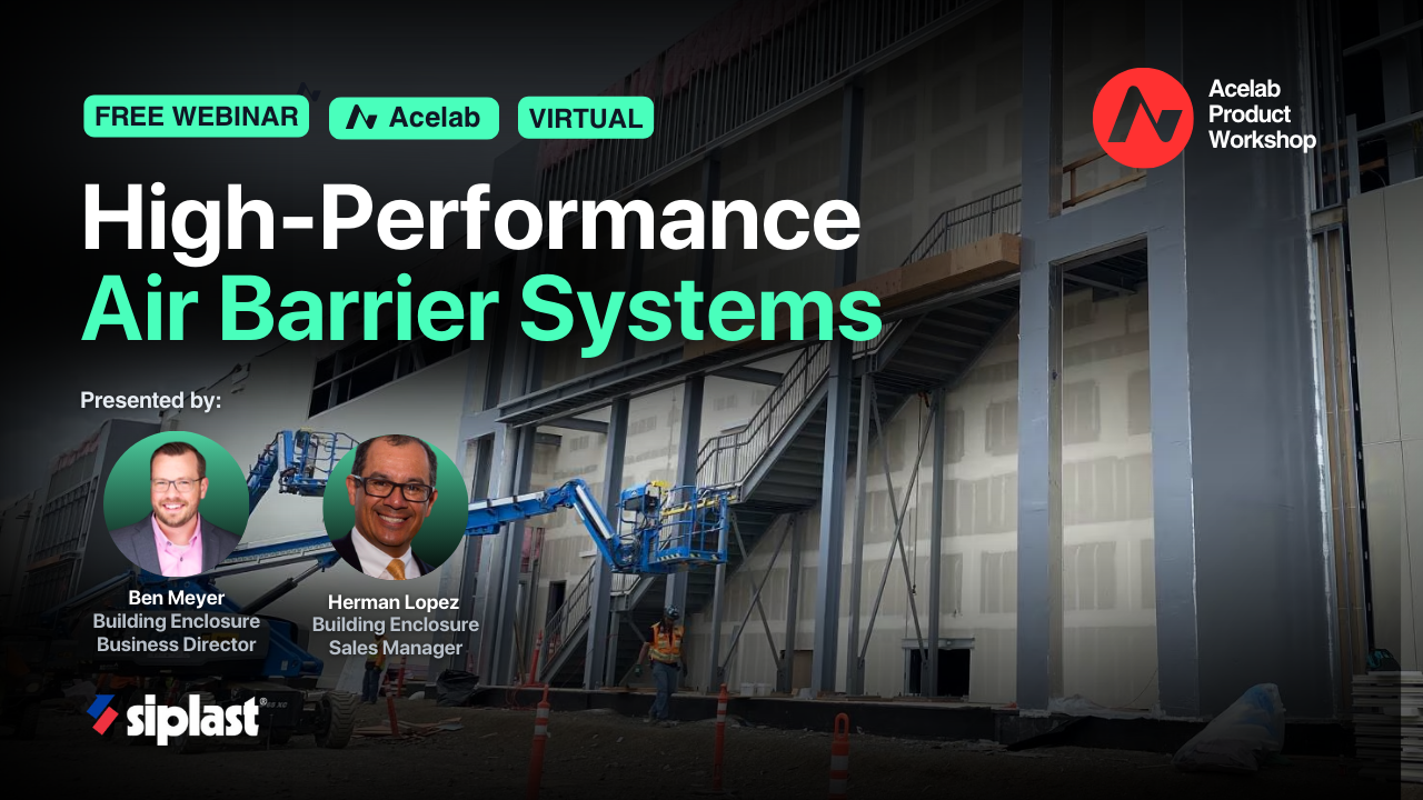 High-Performance Air Barrier Systems webinar cover