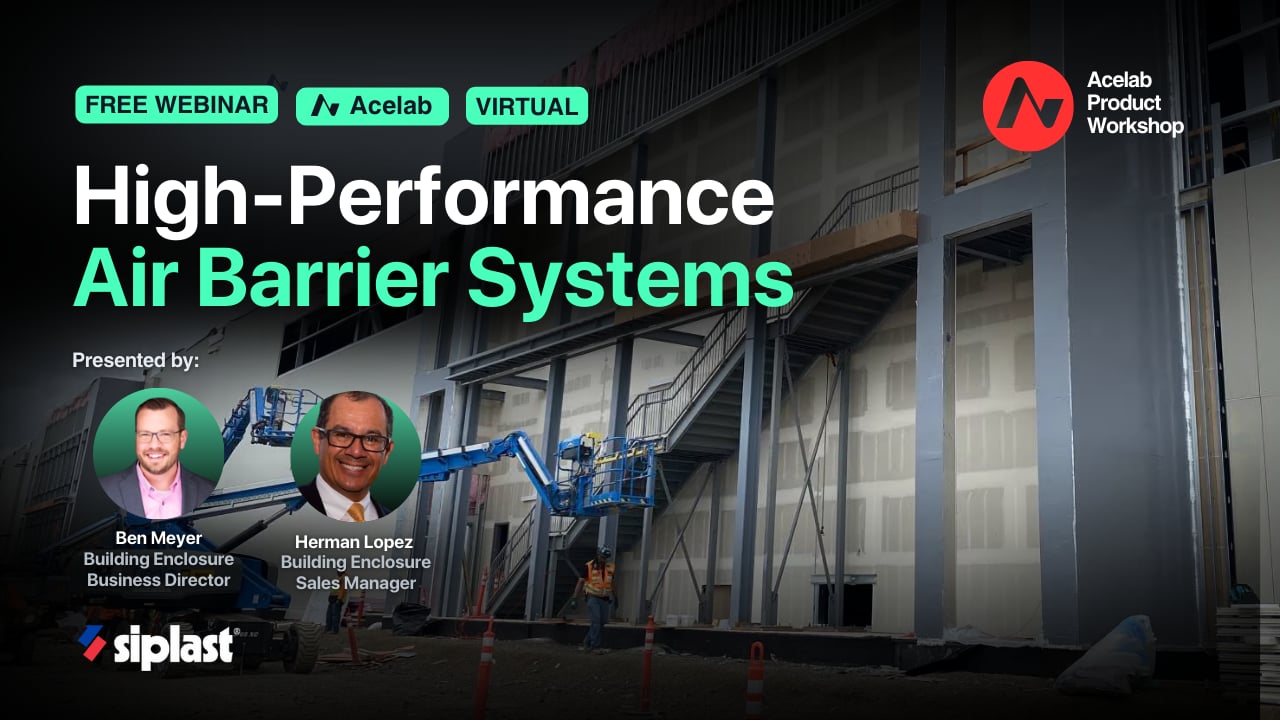 High-Performance Air Barrier Systems webinar cover