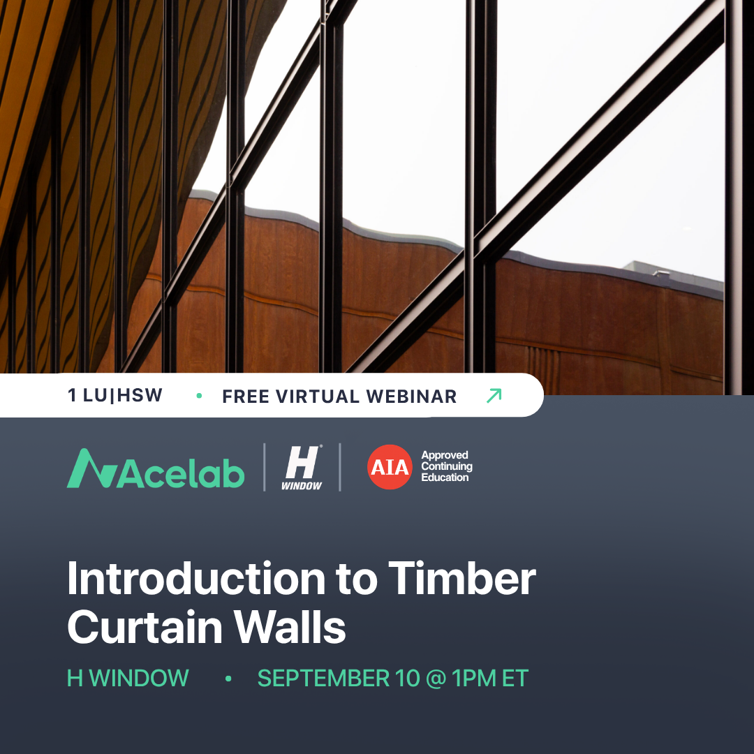 Introduction to Timber Curtain Walls webinar cover