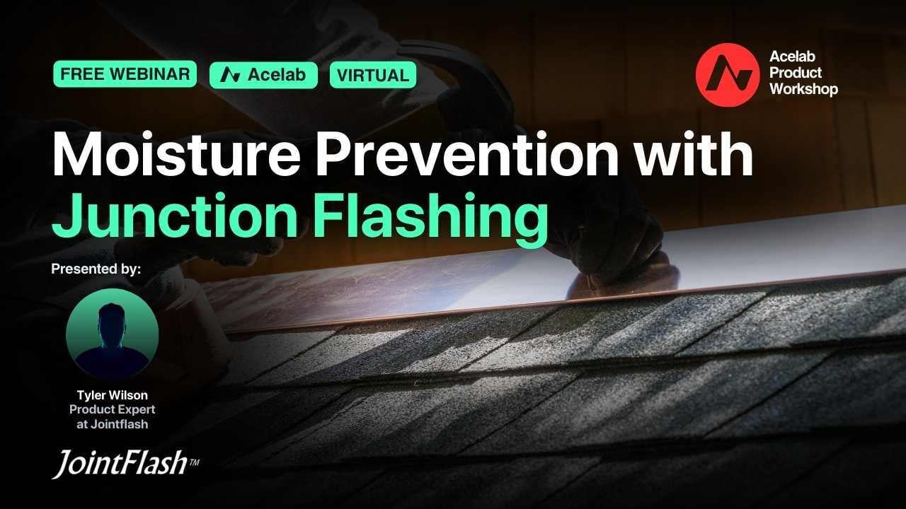 Moisture Prevention with Junction Flashing webinar cover