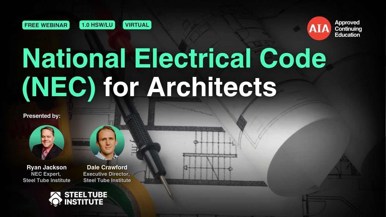 National Electrical Code (NEC) for Architects webinar cover
